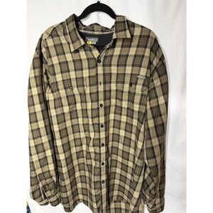 Eddie Bauer Shirt Mens 2XLT Travex Performance Flannel Hiking Outdoors